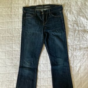 Low rise bootcut leg jeans